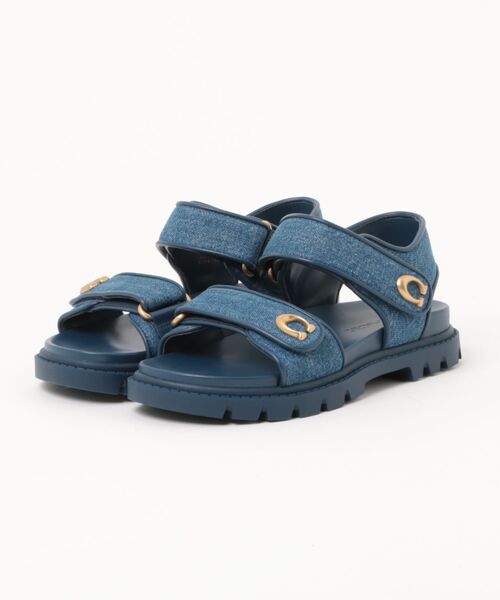 【Coach】Franny Sandal レザーサンダル ◆国内発送◆ COACH Franny Sandal in Black | Lyst