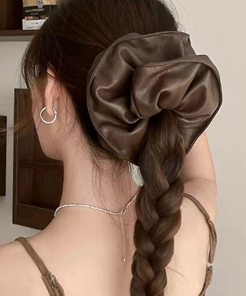 c.u.l シュシュ フェイクレザー ビッグシュシュ cula1144 : ZOZOTOWN