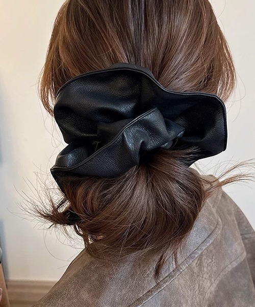 c.u.l シュシュ フェイクレザー ビッグシュシュ cula1144 : ZOZOTOWN