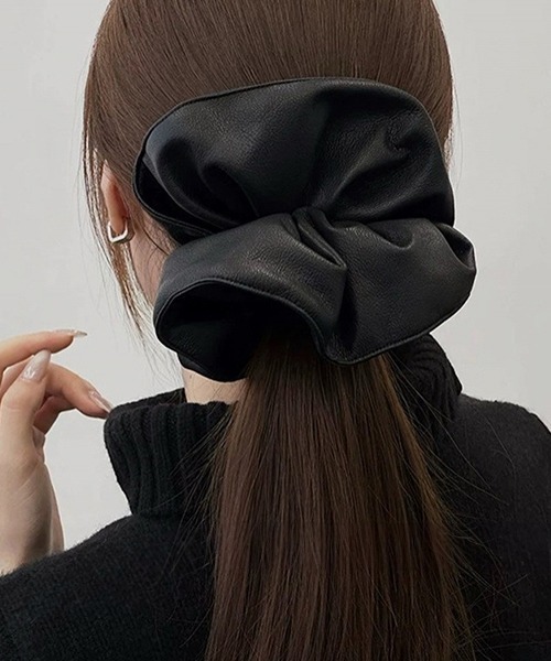 c.u.l シュシュ フェイクレザー ビッグシュシュ cula1144 : ZOZOTOWN