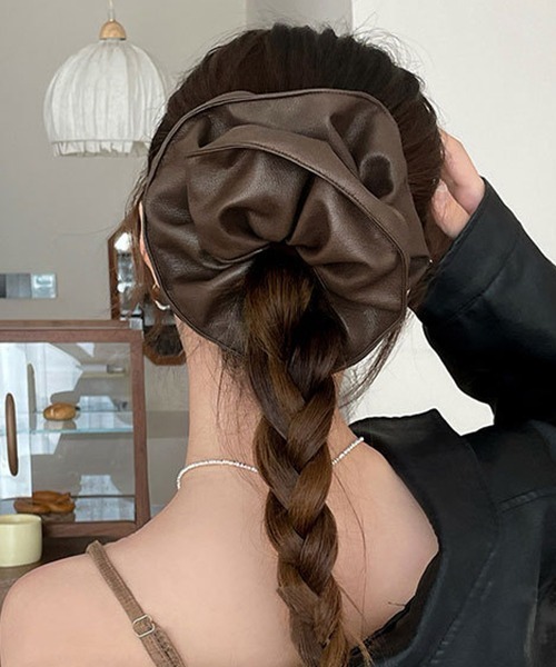 c.u.l シュシュ フェイクレザー ビッグシュシュ cula1144 : ZOZOTOWN