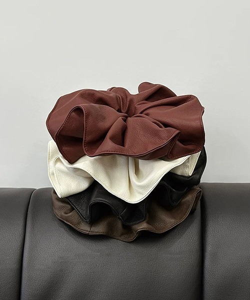 c.u.l シュシュ フェイクレザー ビッグシュシュ cula1144 : ZOZOTOWN