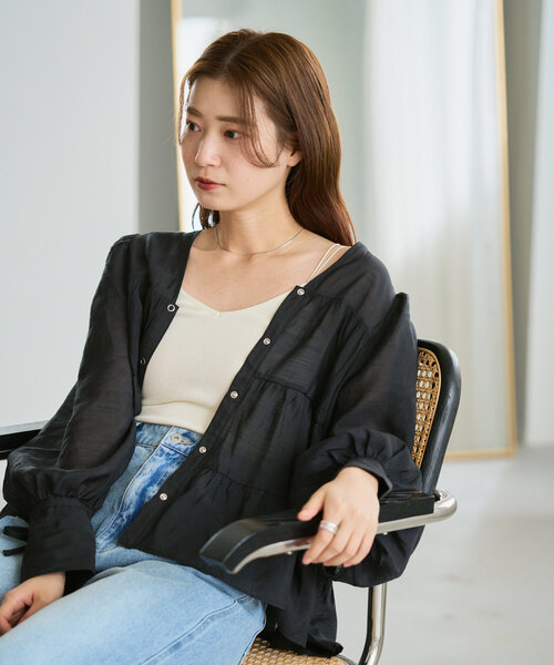 Kastane（カスタネ） キャミソール カッブ付きVネックブラキャミ