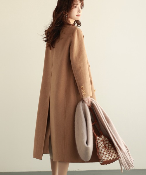 「SAISON DE PAPILLON」 チェスターコート M チャコール レディース_画像4