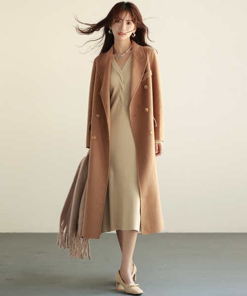 「SAISON DE PAPILLON」 チェスターコート M チャコール レディース_画像7