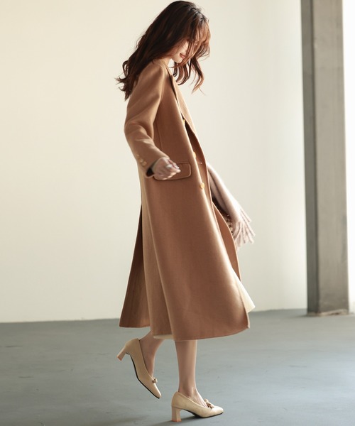 「SAISON DE PAPILLON」 チェスターコート M チャコール レディース_画像8