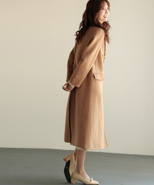 「SAISON DE PAPILLON」 チェスターコート M チャコール レディース_画像9