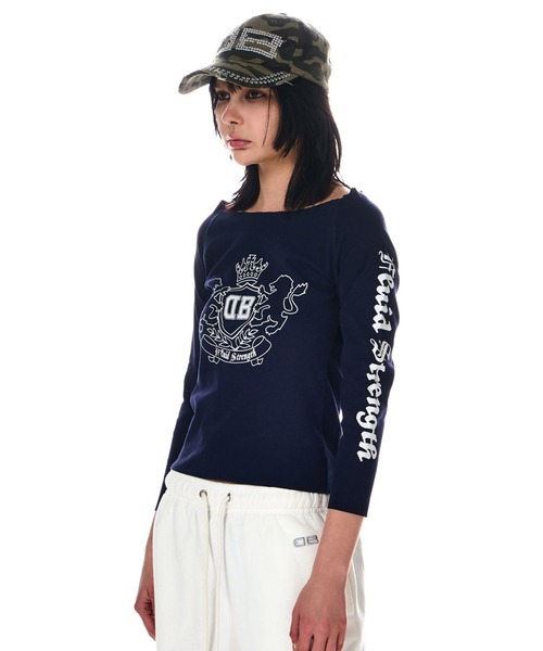 BEEDEN ロゴTシャツ＆ポーチ BEEDEN tシャツ BD EMBLEM FIT L/S TEE レディース : ZOZOTOWN
