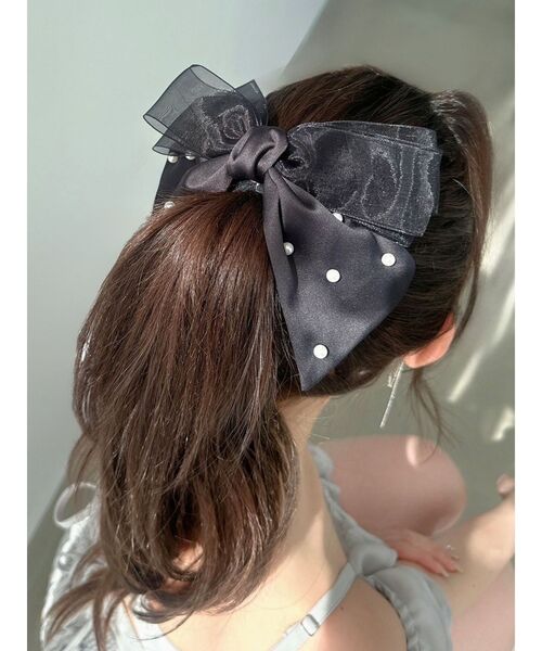 RESEXXY（リゼクシー） ヘアクリップ ポイントパールリボン : ZOZOTOWN