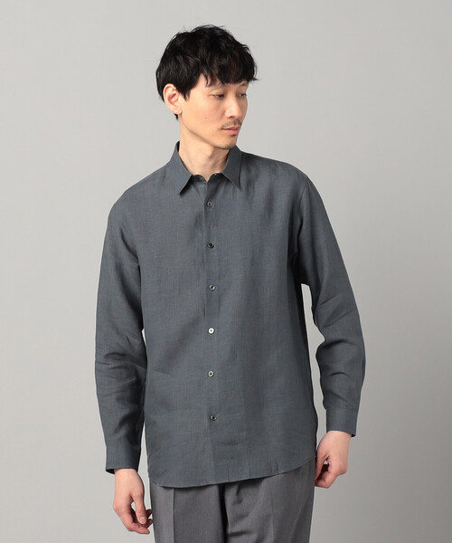COMME CA MEN（コムサメン） シャツ 「LIBECO社」ベルギーリネン