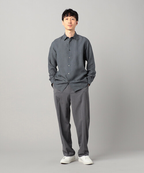 COMME CA MEN（コムサメン） シャツ 「LIBECO社」ベルギーリネン
