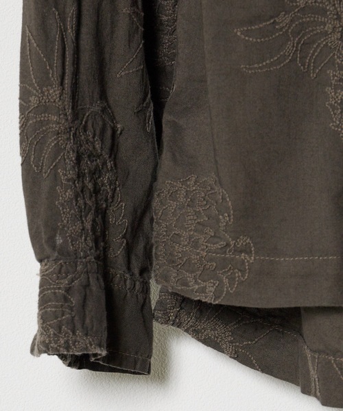 レミレリーフ　パイナップル柄 半袖アロハシャツ REMI RELIEF シャツ RELIEF/レミレリーフ アロハ総柄刺繍SHIRT