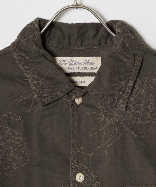 REMI RELIEF シャツ RELIEF/レミレリーフ アロハ総柄刺繍SHIRT