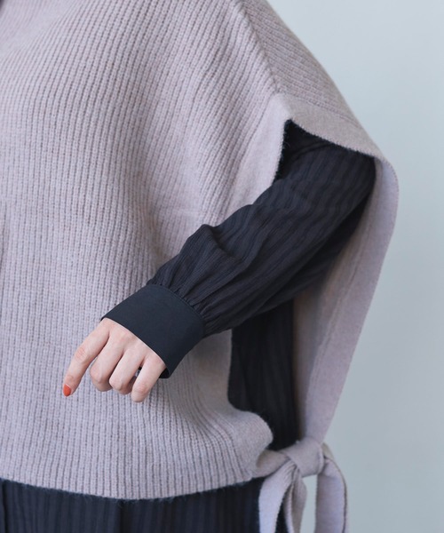 「Libra Cue」 タートルネックニット FREE グレイッシュベージュ レディース_画像3