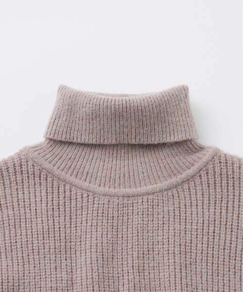 「Libra Cue」 タートルネックニット FREE グレイッシュベージュ レディース_画像5