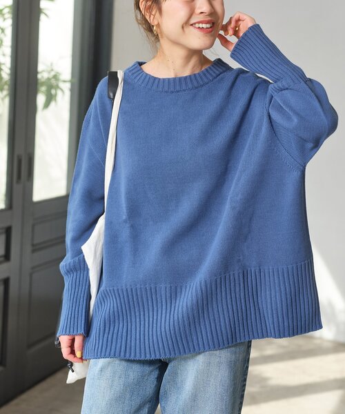 Spick&Span 「Spick & Span」 長袖ニット FREE ブルー Spick&Span 「Spick & Span」 長袖ニット FREE ブルー