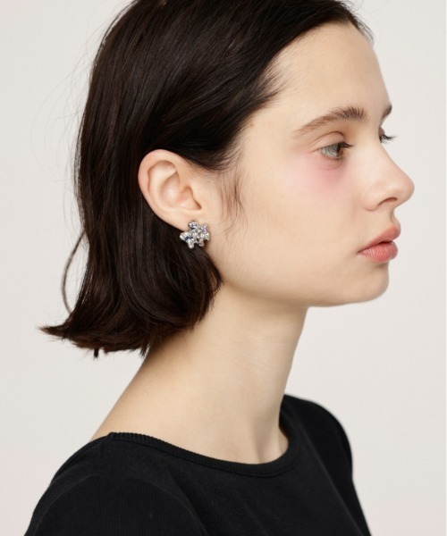 SLY ピアス BIJOU FLOWER P/EARRING ビジュー フラワー
