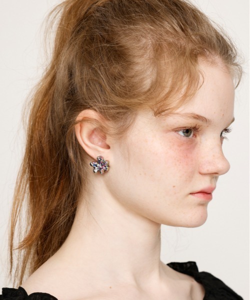 SLY ピアス BIJOU FLOWER P/EARRING ビジュー フラワー