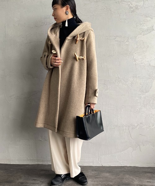 mizuiroind（ミズイロインド） ダッフルコート F ベージュ レディース