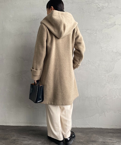 mizuiroind（ミズイロインド） ダッフルコート F ベージュ レディース