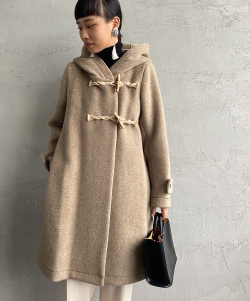 mizuiroind（ミズイロインド） ダッフルコート F ベージュ レディース