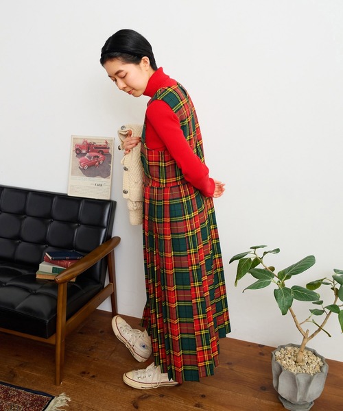 ワンピース 2/48タータンチェックワンピースの画像