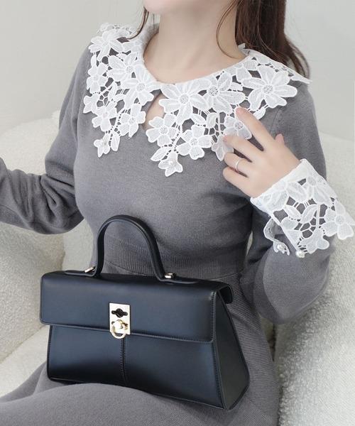 mily bilet ワンピース 「mily bilet」華やかさと上品さを纏う。パール