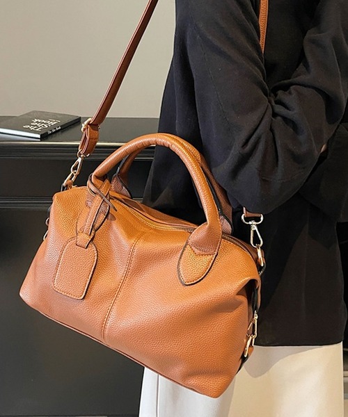 florist ボストンバッグ 2WAY レザーライククラシカルボストン