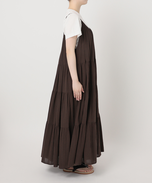 Spick＆Span ワンピース HYU 楊柳ティアードワンピース