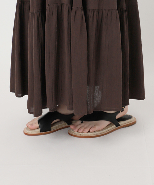 Spick＆Span ワンピース HYU 楊柳ティアードワンピース