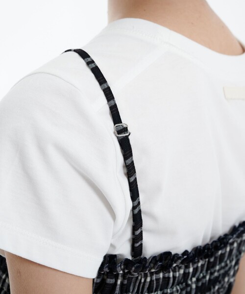 PUBLIC TOKYO シャーリングチェックトップス PUBLIC TOKYO（パブリックトウキョウ） シャーリングチェックトップス