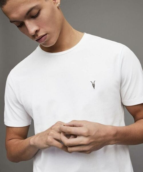 「ALLSAINTS」 半袖Tシャツ X-SMALL ホワイト メンズ