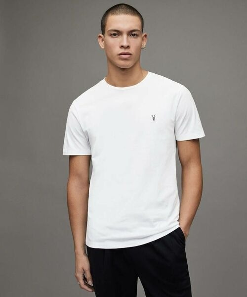「ALLSAINTS」 半袖Tシャツ X-SMALL ホワイト メンズ