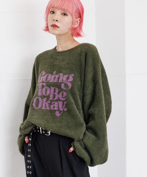 「PBLIM」 長袖ニット FREE ネイビー レディース_画像5