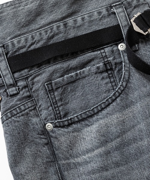 meanswhile（ミーンズワイル） ジーンズ Fade Denim Wrap PT メンズ