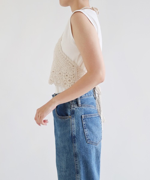 BAD AS MAMA 編み上げショート丈キャミソール BAD AS MAMA 編み上げショート丈キャミソール オンライン完売品