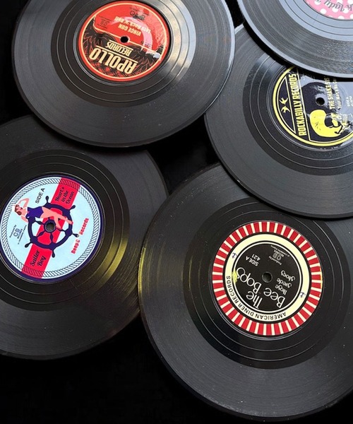 Port（ポート） ♪ 6枚セット ヴィンテージ レコード型 ドリンク