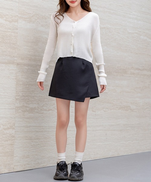 DAY CLOSET カーディガン 夏 「クロップド丈」程よい透け感が今っぽい