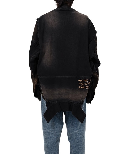 ブルゾン アウター Reverse-Back Denim Jacket メンズの画像