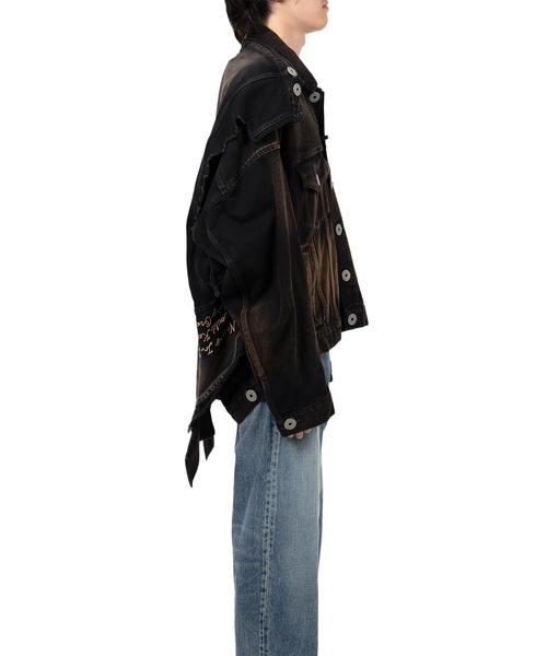 ブルゾン アウター Reverse-Back Denim Jacket メンズの画像