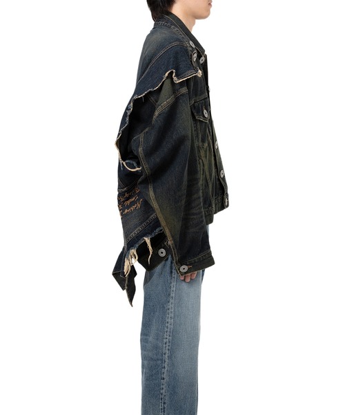ブルゾン アウター Reverse-Back Denim Jacket メンズの画像