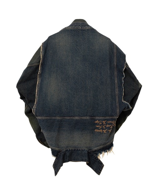 ブルゾン アウター Reverse-Back Denim Jacket メンズの画像