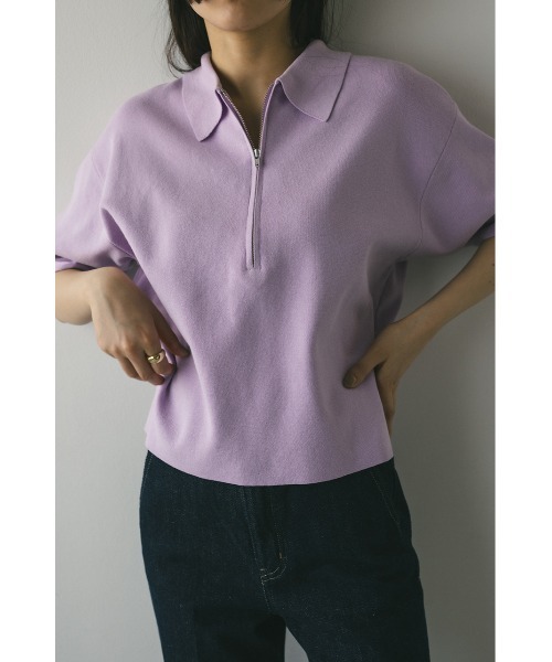 【完売品】スタイルミキサー　シェイプボタンニットポロ シェイプボタンニットポロ｜スタイルミキサーの通販｜&mall