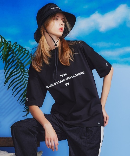 「DOUBLE STANDARD CLOTHING」 半袖Tシャツ FREE ブラック レディース
