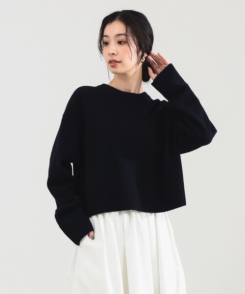 【美品】デミルクスビームス ウール カシミヤ ハイネックプルオーバーニット Demi-Luxe BEAMS（デミルクス ビームス） ニット セーター 「1/1値下げ