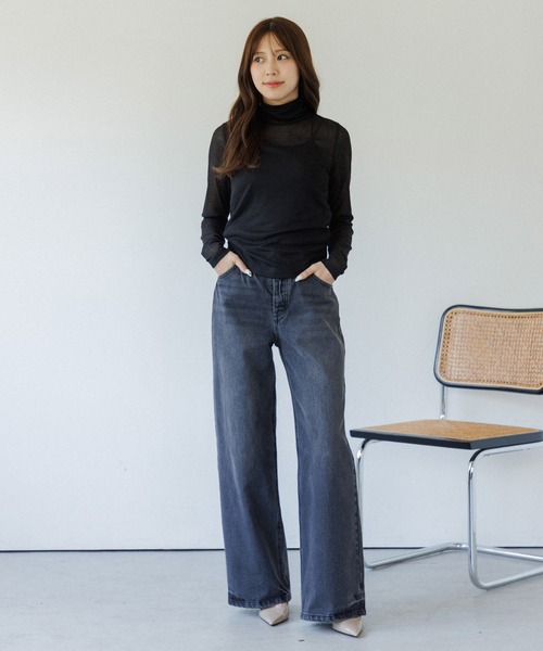 tシャツ back cut sheer tops(バックカットシアートップス) レディース