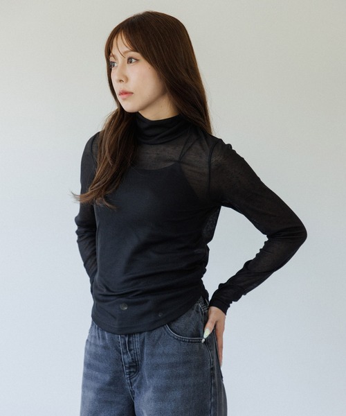 senee バックカットシアートップス tシャツ back cut sheer tops(バックカットシアートップス) レディース