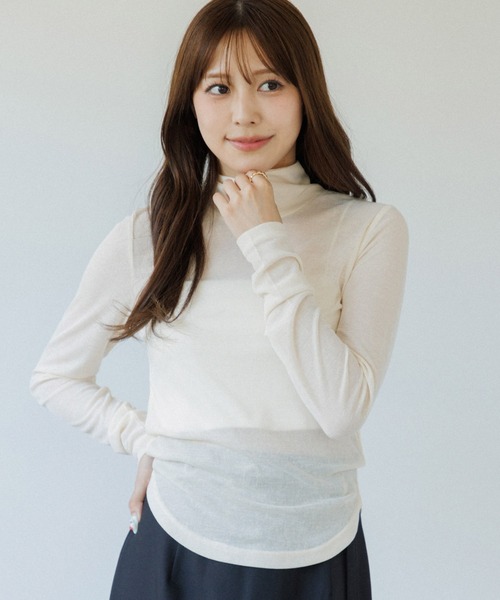 senee バックカットシアートップス tシャツ back cut sheer tops(バックカットシアートップス) レディース