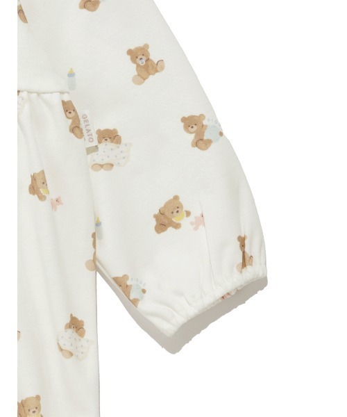 新品同様　ジェラートピケ　パジャマ　くま　ロンパース　ベビー　子供服 gelato pique（ジェラートピケ） ベビー服 ロンパース 「限定カラー