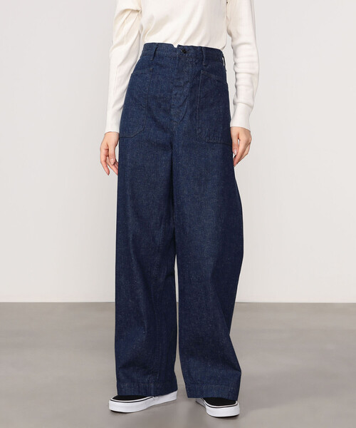 or slow インディゴデニムパンツ orSlow 「orSlow」 デニムパンツ 0 インディゴブルー レディース